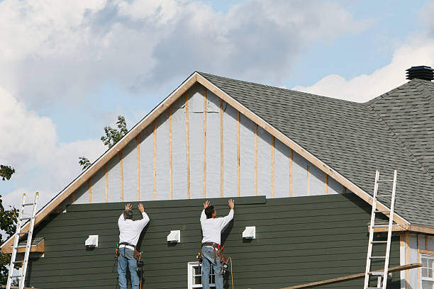 Professional Siding Installation technician working in Salem, IN
